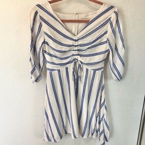 Tea & Cup Striped A-Line Dress
